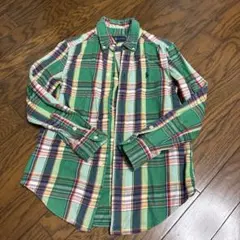 美品　ラルフローレン　ネルシャツ　140