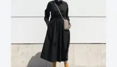 ユニクロコットンロングシャツワンピース