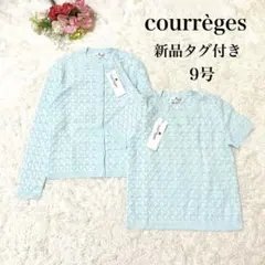 新品タグ付✨クレージュ　アンサンブル　サマーニット 半袖トップス　カーディガン