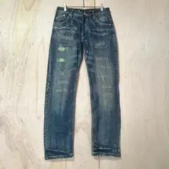 90s levis 501 グランジ ダメージ デニム レース リペア w29 - メルカリ