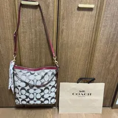 COACH ショルダーバッグ ロゴパターン