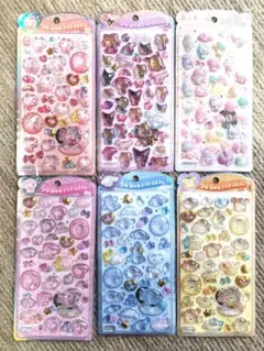 サンリオうるちゅるポップシール6枚セット