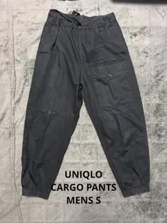 【UNIQLO】 ユニクロ カーゴジョガーパンツ ブラック 黒 S メンズ