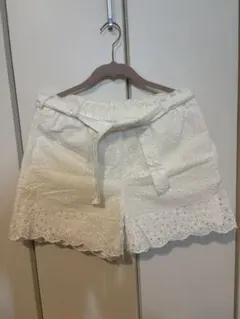 POLO RalphLaurenホワイトレースハーフパンツ