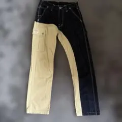 児島ジーンズ　コンボ　パンツ　美品　カーゴデニムのサムネイル