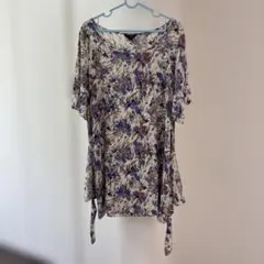 elasty Fuf 半袖 花柄 トップス Lサイズ