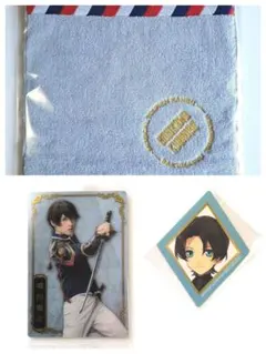 ミュージカル刀剣乱舞 堀川国広 ハンドタオル 刀ミュ ウエハースカード シール