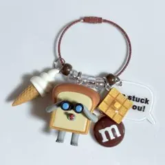 じゃらじゃらキーホルダー　ジャラジャラ　ガチャガチャ　パン　どろぼう　s