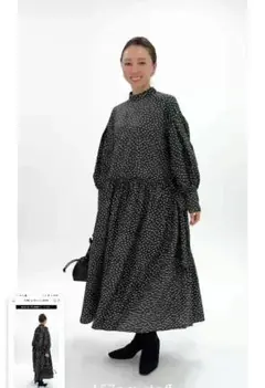 極美品✨ツルバイマリコオイカワ ティアードロングワンピース ドット柄 シフォン 2025年最新】TSURU by Mariko Oikawa レディース ロングワンピースの