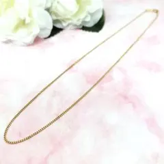 K18 チェーンネックレス 細身 キヘイ トップ用 40cm ホールマーク有のサムネイル