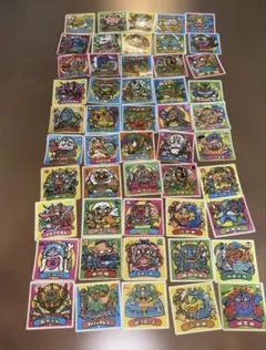 旧ビックリマンシール 悪魔VS天使シール 悪 青 143枚まとめ売り 当時物