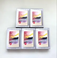 【新品】ライカ ゾフォート用 カラーフィルムパック ネオゴールド 5箱セット