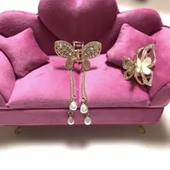⭐️蝶デザインのヘアアクセサリー　2点セット⭐️