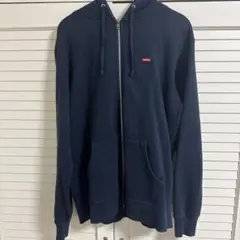 SUPREME ダークブルー フルジップパーカー XL