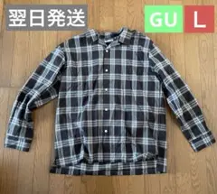 チェックシャツ ダークブラウン lサイズ おしゃれ シンプル