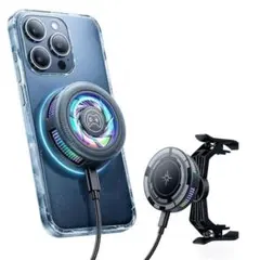 スマホ 冷却 ペルチェ素子 瞬間冷却ファン スマホクーラー 手が邪魔にならないのサムネイル