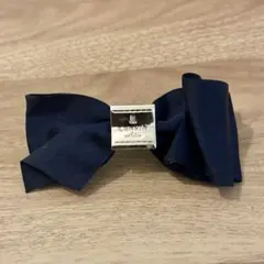 LANVIN en Bleu リボンバレッタ ネイビー