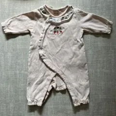 petit main プティマイン　いちご刺繍ロンパース　70サイズ