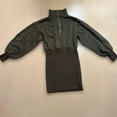 INGNIダークグリーン ミニワンピース　ほぼ未使用