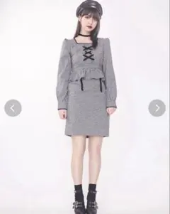 EATME FRONTレースアップワンピース