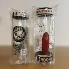 SNOOPY クリアボトル 2種セット　新品のサムネイル