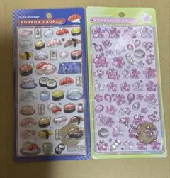ボンボンドロップシール　和柄 桜 & 寿司 正規品