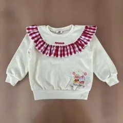 アンパンマン トレーナー ギンガムチェック フリル95