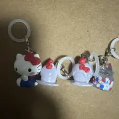 ハローキティ めじるしキーホルダーセット 4個入り