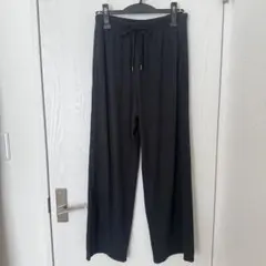 【着用回数少なめ】GU リブプルオンパンツ ブラック M