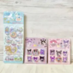 【超お得！】ウォーターシール 立体シール 3枚セット まとめ売り