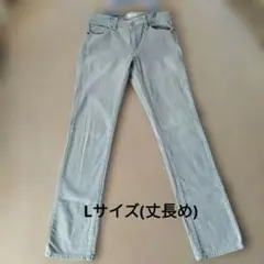 UNIQLO ストレートデニム ライトブルー (Lサイズ)