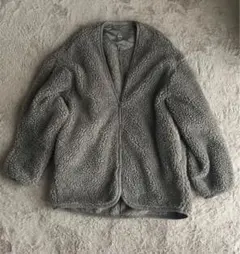 UNIQLOユニクログレー フリースボアジャケット