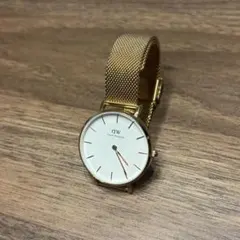 Daniel Wellington 32mm ゴールド メッシュ 腕時計のサムネイル