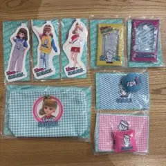 【新品　8点セット】リカちゃんくじ　セーラーズ　クッション＆ブランケット　ポーチ