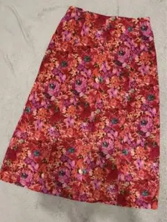 エディーバウアー　コーデュロイスカート　花柄