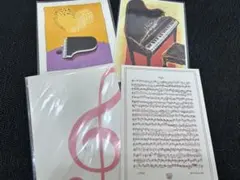 音楽ポストカード４枚