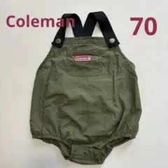 Coleman ロンパース カーキ コールマン 70 サロペット