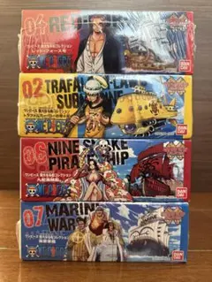 【未使用品】ワンピース 偉大なる船コレクション プラモデル4種set