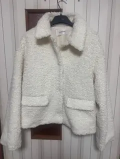 フレイアイディー フリースジャケット ホワイト レディース　アウター　アイボリー