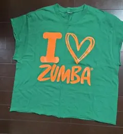 【正規品】加工済みZUMBA Tシャツ 緑