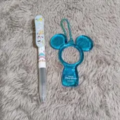 ディズニーお土産☆ボールペン＆ペットボトルのキャップを開けれるキーホルダー