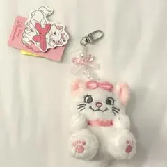 【韓国限定】おしゃれキャット　マリー　ぬいぐるみ　キーホルダー　ディズニーコラボ