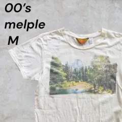 melple メイプル 袖裏プリント Tシャツ M 日本製 アメカジのサムネイル