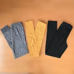 ✨さりい様✨温かスパッツ3点セット グレー150、キャメル165、黒150