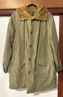 カーキ ファー付きフードジャケット Mサイズ