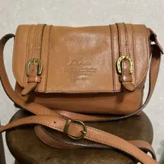 Dakota ブラウンレザー ショルダーバッグ