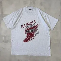 90s US製　フルーツ・オブ・ザ・ルーム　Tシャツ　スポーツ　シングルステッチ