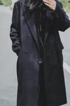 COMOLI カシミヤダブルチェスターコート NICENESS MAATEE