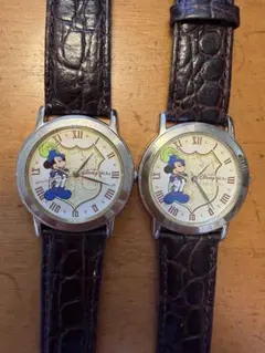 は*ん様 非売品 ディズニーリゾート ディズニーランド 腕時計 ミッキー 2個セ