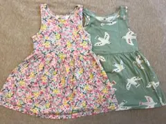 H&M ノースリーブワンピース 2枚セット 92のサムネイル